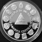 Nicaragua 1991 Proof Silver Coin 1 Cor  Iberoamerican Series  Scarce Thus