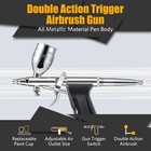 Airbrush Kit  Air Brush Painting Set  Double Action Trigger Airbrush Gun With 0 