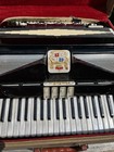 Vintage Noble Juniorette Accordion Made In Italy With Original Case Estate Find 