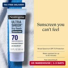 Neutrogena Ultra Sheer Dry Touch Sunscreen Lotion Spf 70 Broad Spectrum Uva Uvb