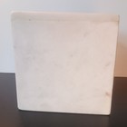 Tissue Box Cover Holder White Calcutta Marble By Kassatex Used Made In India 6x6