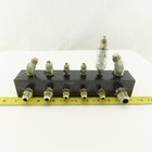 12 Port Steel Manifold Hydraulic 1 4  X 3 8 Npt Ports