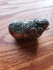 Antique Silver Hand Made Elephant Shape Betel Nut Holder