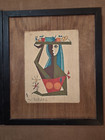Pair Of Vintage Virg  lio Nabais Brazilian Mid-century Modern Folk Art Paintings 