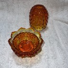 Amberina Hobnail Fenton Fairy Lamp Vintage Ruby Red No Damage 