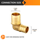 Efield 3 4  X 1  Pex Reducing Elbow Crimp Brass Fittings No Lead Free Shipping