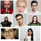 Nearsighted Distance Glasses Hand Made Vintage Small Round 38mm Full Rim Myopia