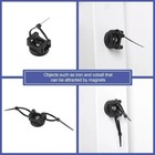 60 Pieces Magnetic Zip Tie Mount Multipurpose Cable Holder Magnets Bases