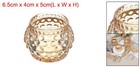 Tea Light Candle Holder Glass Round Polka Dot Votive Candle Cup For Home Amber