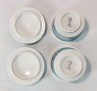 Arita Ware Yunomi Set Of 2 With Lids Teal Green   Blue Japanese Teacups