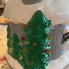 Vintage Ceramic Mold Santa   s House