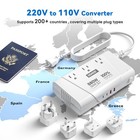 800w Travel Adapter Voltage Converter  220v To 110v Pure Sine Wave Step-down    