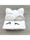 Nike Everyday Cushion Crew Socks White 6 Pack Men 6-8  Women 6-10   Youth 5y-7y