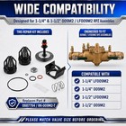 For Watts 009m2 1-1 4  - 1-1 2  Total Repair Kit 0887794 009m2qt  Lf009m2  Lf009