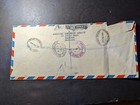 1949 British Morocco Agencies Airmail Transmission Overprint Cover Tangier To Ny