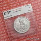 1958 Canada  1 Silver Dollar Coin - Uncirculated - Double 1858  coinsofcanada