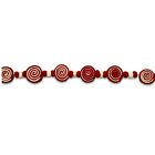Holiday Time Peppermint Candy  Felted Wool Garland - 6 Ft Christmas Decor