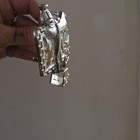 Men s Silver Western Floral Engraved Metal Clip Belt Buckle Fits 1 5 In Belt