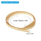 Bamboo Strips 7 16  X 10 Ft Wicker Rattan Cane Reed Natural  7pcs