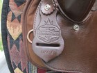 16   Fqh Bars Brown Saddle King Tx  Western Barrel Trail Saddle Leather cordura
