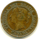 Canada Large Cent 1859 Narrow 9 Nice Coin Km-1  Lotaug2826