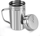 13oz Stainless Steel Salt And Pepper Shakers With Adjustable Pour Holes