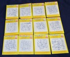 Vintage Aunt Martha s Hot Iron Transfers 21 Embroidery Needlepoint Most New Lot