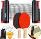 Ping Pong Paddle Set  Portable Table Tennis Set With Retractable Net rackets    