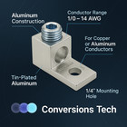 Aluminum Single Barrel Connectors 14 Awg - 1 0 Awg - 1 4 