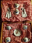Madeline Porcelain Children s Miniature Tea Set Wicker Picnic Basket Schylling