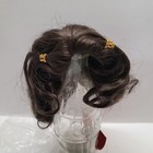 100  Human Hair Full Cap Doll Wig Size 8  - 9  Dark Brown Jonas Style Vintage 