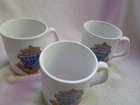 Set Of Three Vintage Bbc Doctor Who Usa Tour 1986 Original Coffee Mug