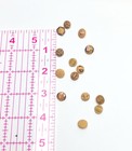 Antique Glass Button Lot Tiny Czech Art Deco Vintage Buttons Beige Tan Luster