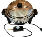 12  Saladmaster 7256 Stainless Steel Oil Core Electric Skillet Vapo Lid Fry Pan
