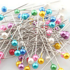 300pcs Faux Pearl Decorative Pins Craft Sewing Supplies Round Head Colorful Pins