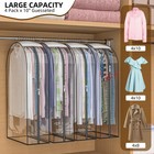 Upgraded Thickened Clear Garment Bags For Hanging Clothes 4 Packs  10    Gus