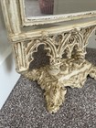Antique French Gothic Cast Iron Cathedral Window Style Swing Table Mirror 16   
