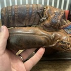 Vtg Spalding Triple Play Leather Baseball Glove Made In Usa 1950s-great Patina