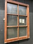 27 X 19 Vintage Window Sash  Old 6 Pane  Frame 1968