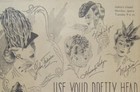 Vintage 1943 Women s Hats Large Newspaper Print Ad