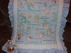 Vintage Quiltex Beatrix Potter Peter Rabbit Crib Quilt Nursery Plus Stuffed Toy