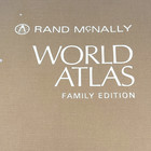 Vintage Rand Mcnally World Atlas Family Edition 1965  Hardcover