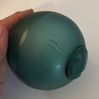 Great Vintage Aqua Gree Japanese Handblown Glass Fishing Float 3  Makers Mark  5