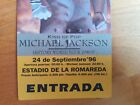 Michael Jackson Original Unused Concert Ticket History 1996 Zaragoza Spain Mint