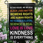 Anley In This House We Believe Garden Flags Double Sided Premium Garden Flag