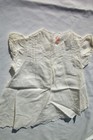 Vintage White Dress Embroidery Little Girls 100  Combed Cotton 