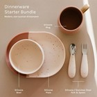 Toddler Silicone Dinnerware  5-piece Set  Terracotta