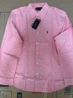 Ralph Lauren Polo Classic Fit Men s Dress Shirt Pink   Red Large   L Nwt