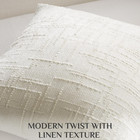 Cream White 20x20 Inch Set Of 2 Throw Pillow Covers - Chenille Spring Farmhou   