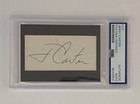President Jimmy Carter Signed Cut Signature Autographed Slabbed Psa dna 31